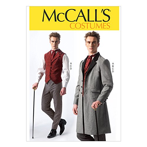 McCall Pattern Company Schnittmuster, Baumwolle, Wolle, Weiß, Men [S(34-36) M(38-40) L(42-44) XL(46-48) XXL(50-52)] von McCall's