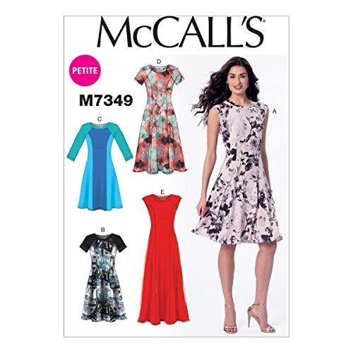 McCall's Patterns McCall's Schnittmuster 7349 A5, Damenkleider, Größen 34-42, Muster:, Mehrfarbig, (6-8-10-12-14) von McCall's