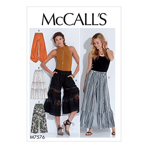 McCall 's Patterns Schnittmuster Hose, Mehrfarbig, Gr. Large – 2 x Große von McCall's Patterns