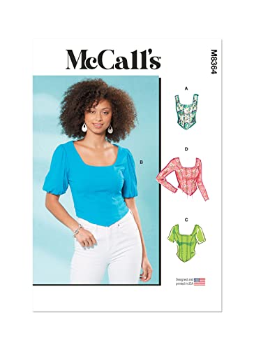 MCCALLS M8364A5 Damen Strick-Korsett Tops A5 (34-36-38-40) von McCall's