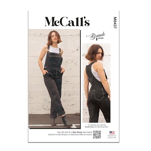 MCCALLS M8437H5 Damen-Overall von Brandi Joan H5 (34-36-38-40-40) von McCall's