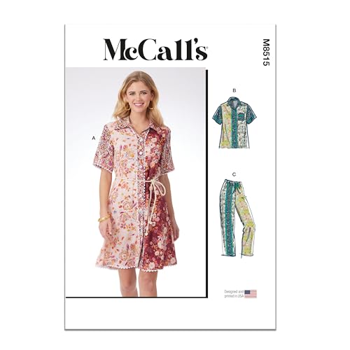 MCCALLS M8515K5 Schnittmuster für Kleid, Oberteil und Hose für Damen, K5 (36-38-40-42-44) von McCall's