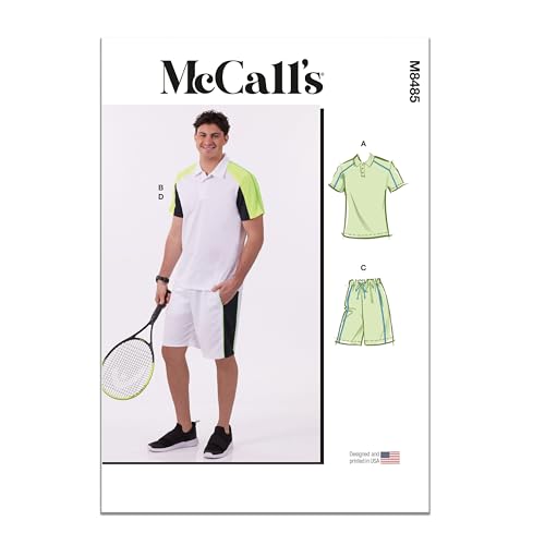 MCCALLS Schnittmuster M8485BB Herren-Strickoberteile und Shorts, BB (44-46-48-50-52) von McCall's