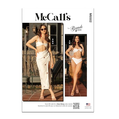 MCCALLS Schnittmuster M8502D5 Damen-Bikini und Rock von Brandi Joan D5 (32-36-36-40-40) von McCall's