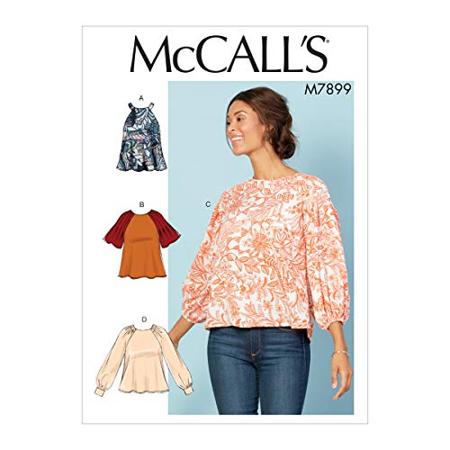 McCall Pattern M7899E5 Women's Loose Fitting Tank Top and Blouse Sewing Patterns, Sizes 14-22 Schnittmuster von McCall's