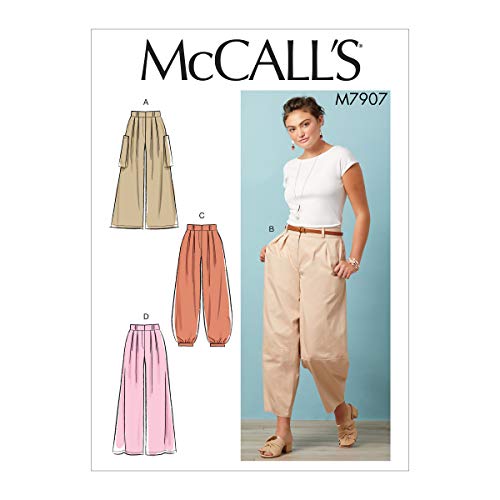 McCall Pattern M7907E5 Women's Loose Fit Capri Pants Sewing Patterns, Sizes 14-22 Schnittmuster von McCall's