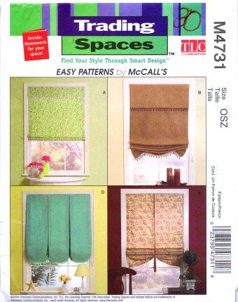 McCall's 4731 Schnittmuster Trading Leerzeichen Fenster Shades von McCall's