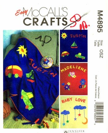 McCall's 4895 Crafts Schnittmuster Jennifer Lokey Fleecedecke von McCall's