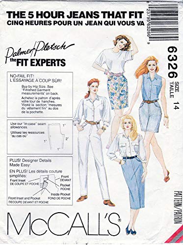 McCall's 6326 Schnittmuster Palmer/Pletsch Damenrock in zwei Längen, Hose und Shorts Größe 40 von McCall's