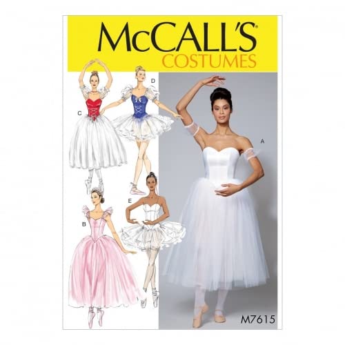 McCall's Damen Schnittmuster 7615 Ballett-Kostüme & Tutus von McCall's