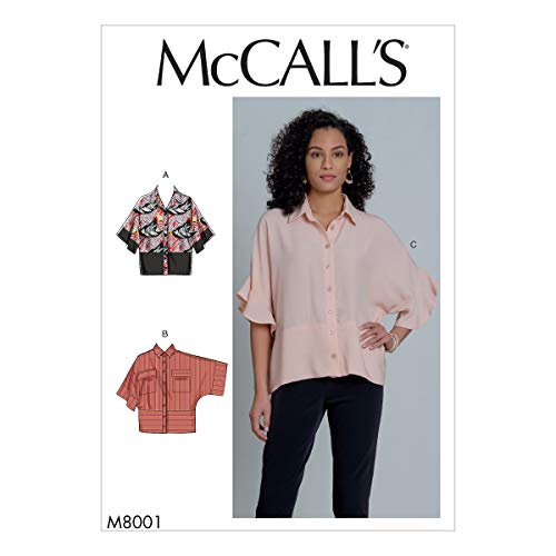 McCall's M8001Y Schnittmuster für Damenbluse, kurzärmelig, Größen 32-42 von McCall's