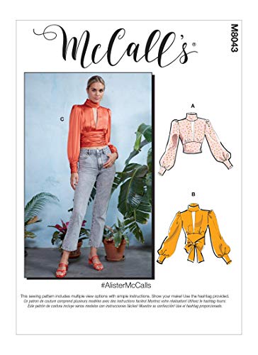 McCall's Misses Pattern M8043E5 Damen-Tops, Papier, verschieden, E5 (14-16-18-20-22) von McCall's