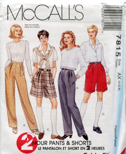 McCall's Muster 7815 ~ 2 Stunden Hose & Shorts ~ 468 von McCall's