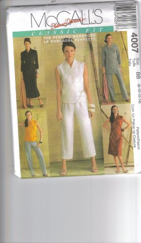 McCall's Palmer/Pletsch Classic Fit Pattern 4007 ~ Misses' Dress, Tops & Pants, All in Two Lengths ~ 8-10-12-14 by McCall's von McCall's