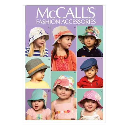 McCall's Patterns M6762 One Size Only InfantSmall - Toddlers' Hats, Pack of 1, White von McCall's