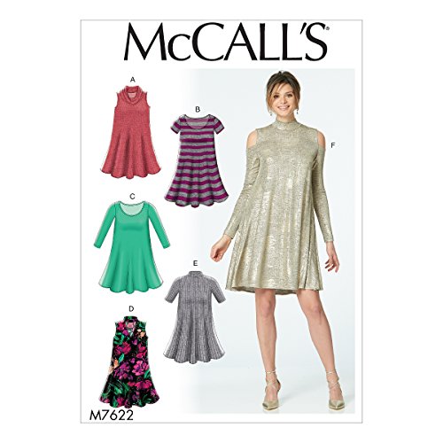 McCall 's Patterns McCall 7622 Y, Schnittmuster Kleider, Größen xsm-med, Multi/Farbe von McCall's