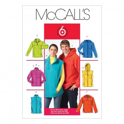 McCall 's Schnittmuster 5252 Unisex Erwachsene Oberbekleidung Größen: xl-xxl-xxxl von McCall's