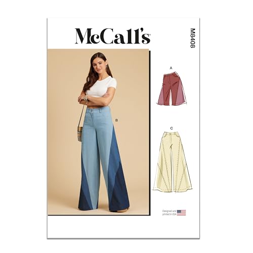 McCall's Schnittmuster-Set für Damen-Shorts und Hosen, Schnittmuster M8408, Größen 44-46-50 von McCall's