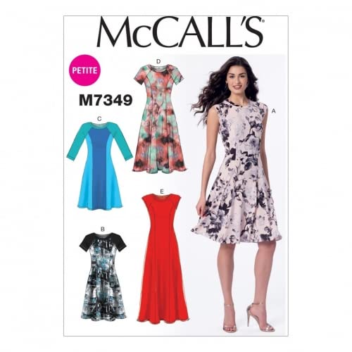 McCall 's Damen Petite Größen leicht Schnittmuster 7349 Fit & Flare Kleider von McCall's