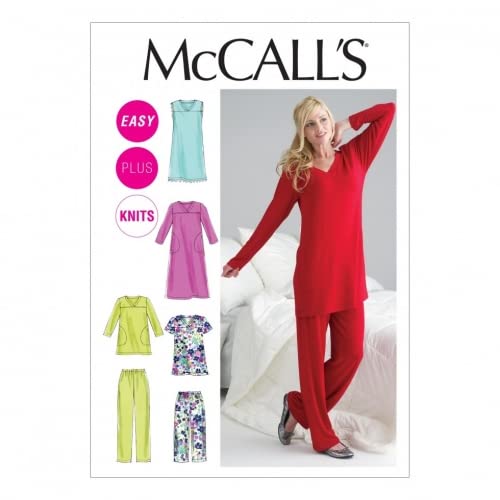 McCalls Damen Schnittmuster 6474 Schlafanzug & Nachthemden von McCall's