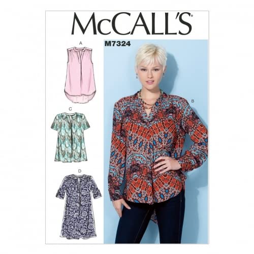 Unbekannt McCall 's Damen Schnittmuster 7324 Hälfte Knopfleiste Tops und Tunika von McCall's