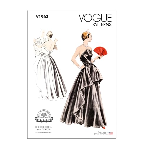 Vogue V1963AX5 Damen Abendkleid AX5 (32-34-36-38-40) von McCall's