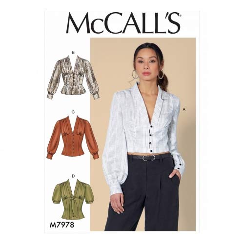 McCalls Schnittmuster 7978 Tops A5 (34-36-38-40) von McCalls