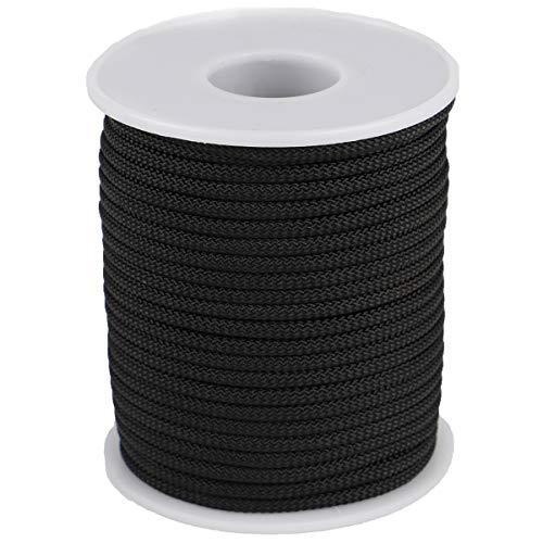 Nylon Schnur für Halskette Armband Schmuck Herstellung von Bastelzubehör (2.8mm-65feet, Schwarz) von McFanBe