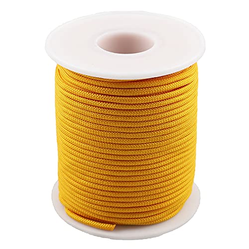 McFanBe Nylon Schnur für Halskette Armband Schmuck Herstellung von Bastelzubehör (2mm-98feet, Gold) von McFanBe