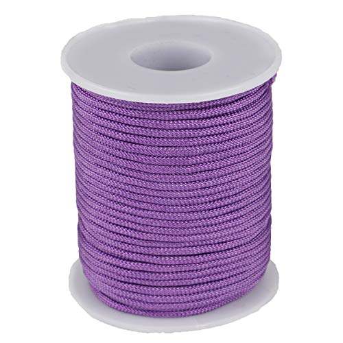 McFanBe Nylon Schnur für Halskette Armband Schmuck Herstellung von Bastelzubehör (2mm-98feet, Helles violett) von McFanBe