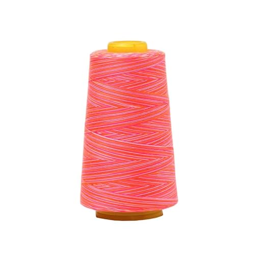 1 Rolle 2744 m Polyester-Nähgarn, rosa Nähmaschinengarn, farbiges Polyestergarn, buntes Polyester-Nähgarn, Handnähgarn von Mcoser