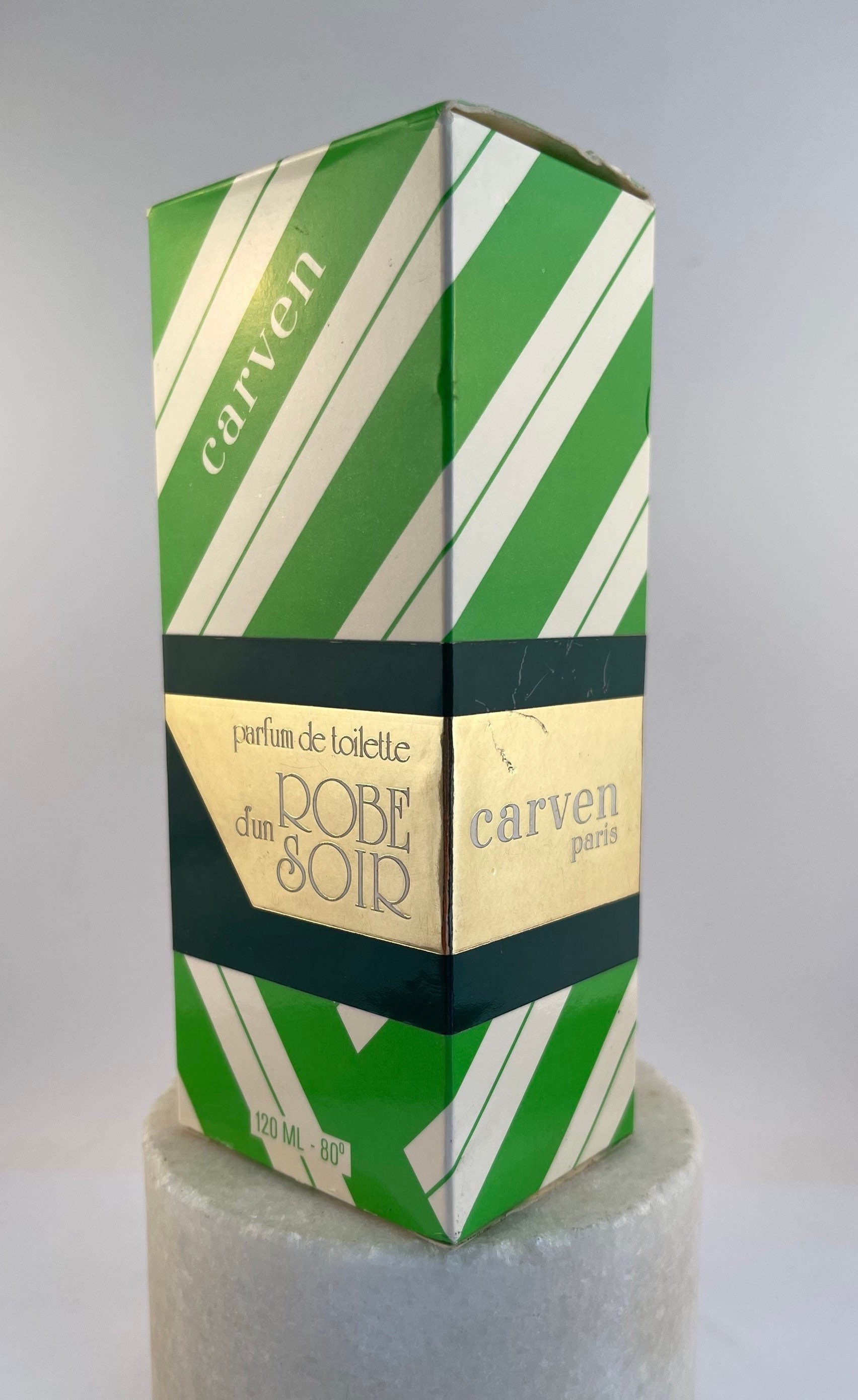 Vintage Carven D'un Robe Soir Parfum De Toilette Natural Spray. 120 Ml 80% Vol. Nib von MePeGreece