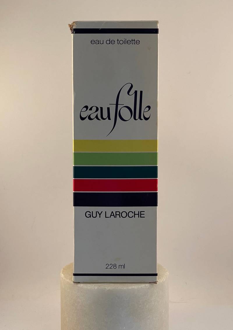 "Vintage Guy Laroche "Eau Folle" Laroche." Riesige 228 Ml Spritzglas. Nib. Äußerst Selten. Hergestellt in Frankreich. Auslaufmodell von MePeGreece