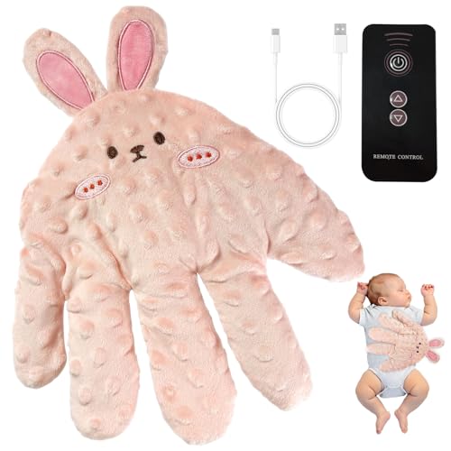 Baby Einschlafhilfe Handkissen, Baby Soothing Palm Hand, Elektrischer Einschlafhilfe Handschuh, Baby Beruhigungshandkissen Mit Automatic Clapping, Verhindert Erschrecken Einschlafhilfe Für Babys- Rosa von MeYuxg