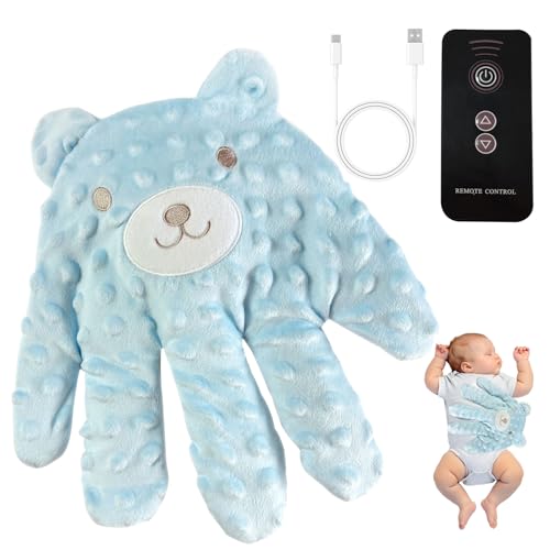 Baby Einschlafhilfe Handkissen, Baby Soothing Palm Hand, Elektrischer Einschlafhilfe Handschuh, Baby Beruhigungshandkissen Mit Automatic Clapping, Verhindert Erschrecken Einschlafhilfe Für Babys- Blu von MeYuxg