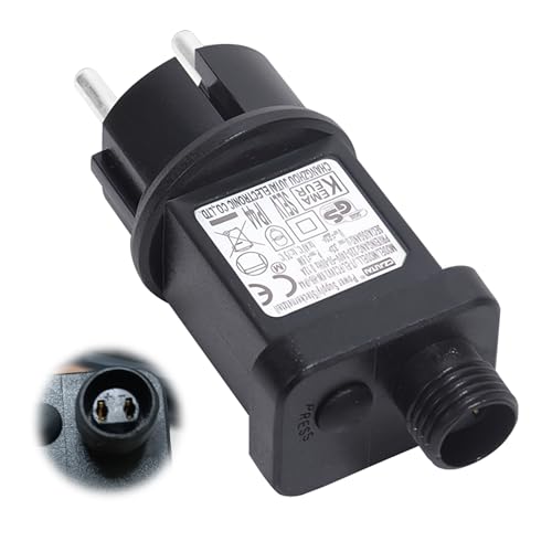 Netzteil Lichterkette Weihnachten Netzteil Transformator 31V LED Stecker mit 8 Lichtmodi, Lichterketten Adapter Trafo für Weihnachtsbeleuchtung Lichternetz Lichterkette Eisregen Lichtervorhang von MeYuxg