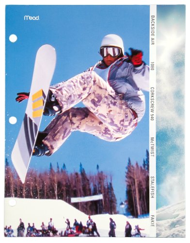 Mead Sports 72543 Papiermappe Snowboard 2 Taschen von Mead