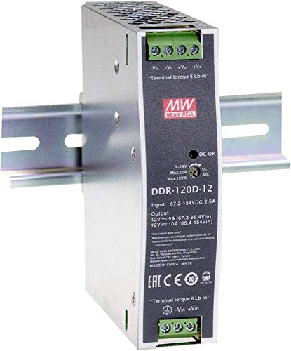 Mean Well DDR-120A-24 Hutschienen-DC/DC-Wandler (DIN-Rail) 24 V/DC 4.2A 100.8W 1 x von MeanWell