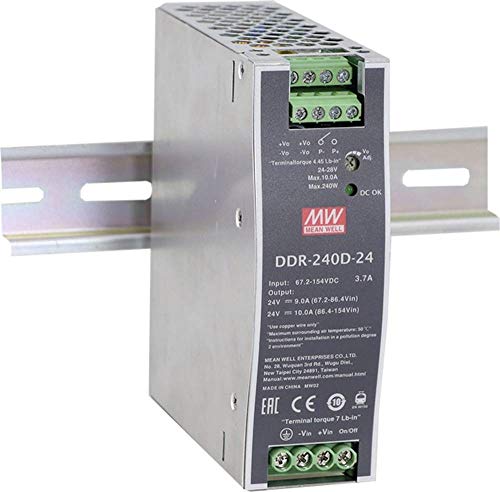 Mean Well DDR-240B-48 Hutschienen-DC/DC-Wandler (DIN-Rail) 48 V/DC 5A 240W 1 x von MeanWell