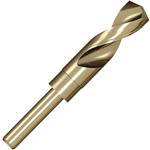 Meccion HSS-Co Metallbohrer Professional Abgedrehter Schaft Präzisions Geschliffene Spiralbohrer für Metall, Edelstahl und Eisen (22.5mm) von Meccion