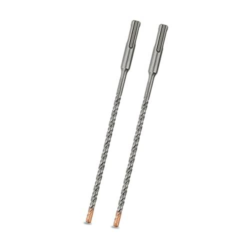 Meccion SDS Plus Hammerbohrer 6mm x 200mm x 2pcs, Professionell Betonbohrer mit 4 Hartmetall Schneiden, Ideal zum Bohren in Stein, Beton, Naturstein, Ziegelmauer von Meccion