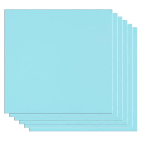 MechKit 6PCS Sperrholzplatte, 3mm 12"x12" Doppelseitige Farbe Holz Platten, Natürliches Unfertiges Bastelholz Platten Holzbrette, CNC Schneiden Bastelholz Holzplatte für DIY,Gemälde (Blau) von MechKit