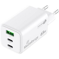 MediaRange 65W USB A/USB C Quick Charge Ladeadapter weiß, 65 Watt von MediaRange