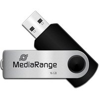 MediaRange USB-Stick schwarz, silber 16 GB von MediaRange