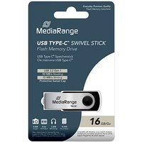 MediaRange USB-Stick schwarz, silber 16 GB von MediaRange