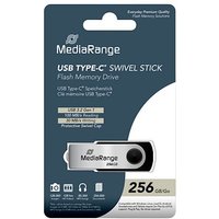 MediaRange USB-Stick schwarz, silber 256 GB von MediaRange