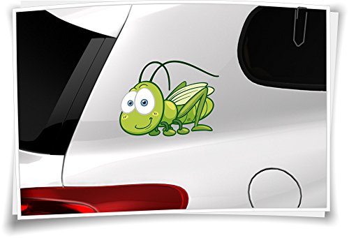 Medianlux Autoaufkleber Sticker Kinder Aufkleber Tierchen Baby Heuschrecke Grashüpfer von Medianlux