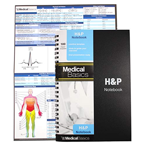 H&P Notizbuch - Medizinische Geschichte und Physikalisches Notizbuch, 100 medizinische Vorlagen mit Perforationen von Medical Basics