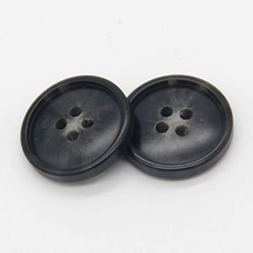 15/20mm Men Suit Horn Resin Buttons for Clothing Coat Blazer Jacket Pants Decorative Sewing Accessories -Black,20mm 60pcs von MedkO