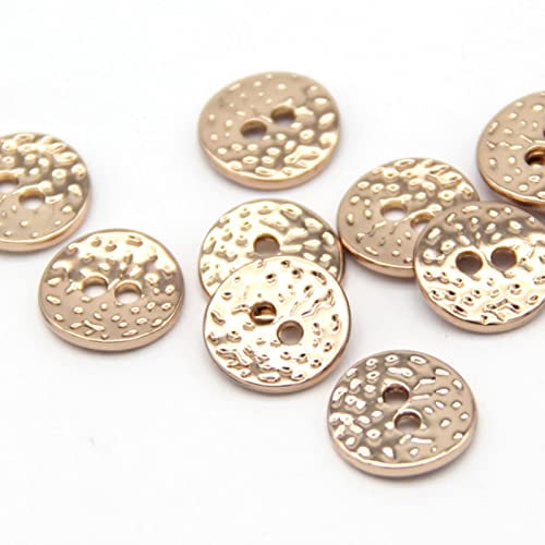 2/4 Löcher 10mm kleine Hemdbluse Gold Metallknöpfe für Kleidung Puppe Manschettenkragen dekorative handgemachte DIY Handwerk von MedkO